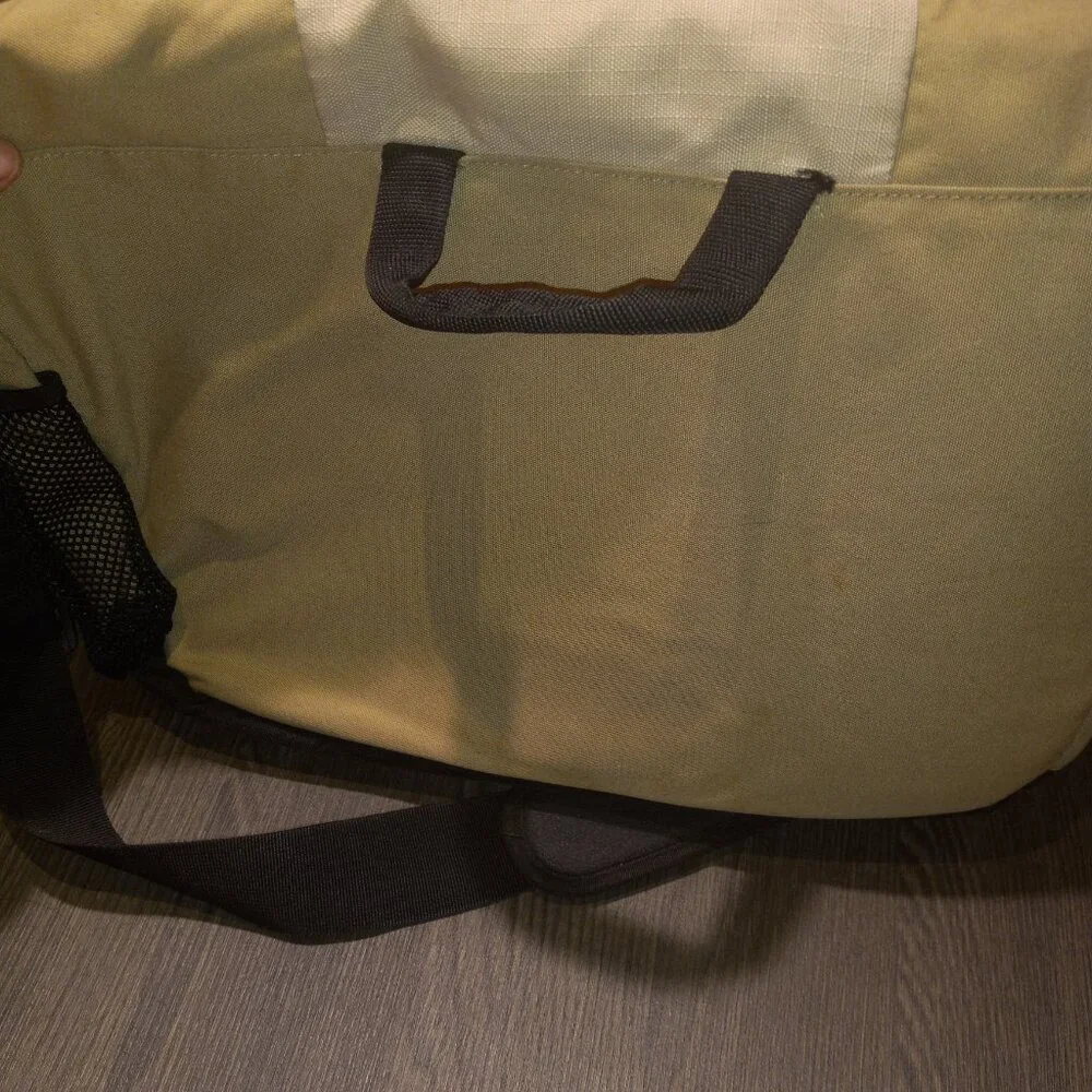 Eddie Bauer Messenger Laptop Travel Bag Beige